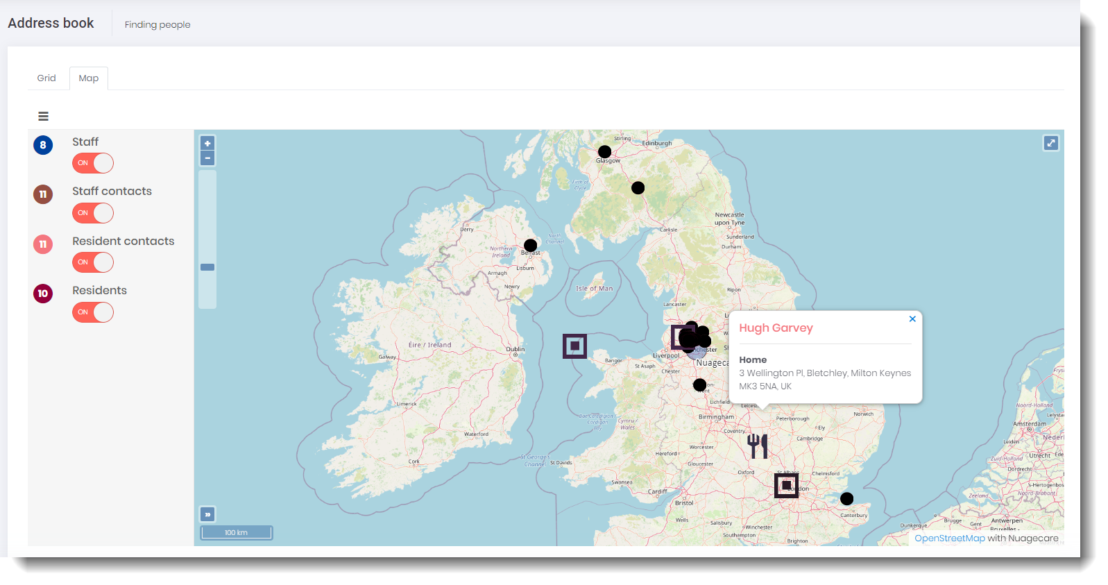 address book map, click for more detail